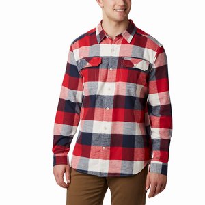 Columbia Flare Gun™ Stretch Flannel Herr Röda/Grå (ZLWSF8546)